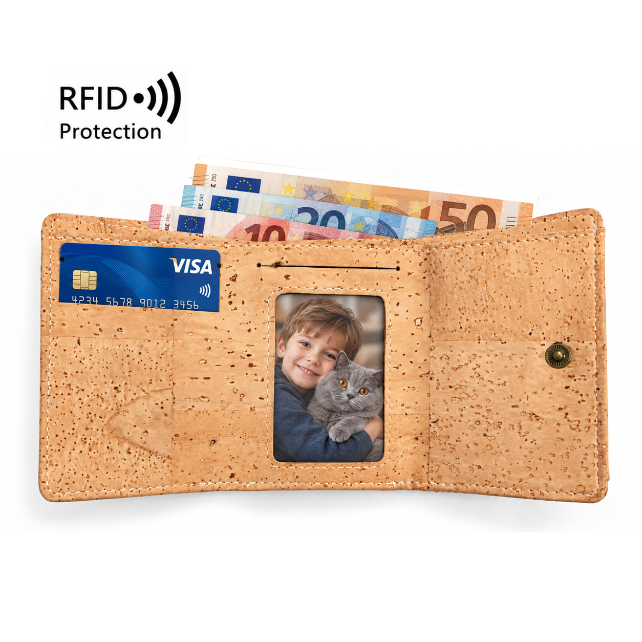 Monedero RFID, Mini Cartera Corta 6671 Series