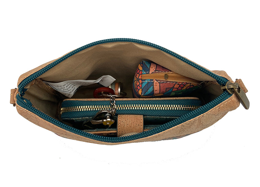 Bag made with Cork, Adjustable cross strap 704128 