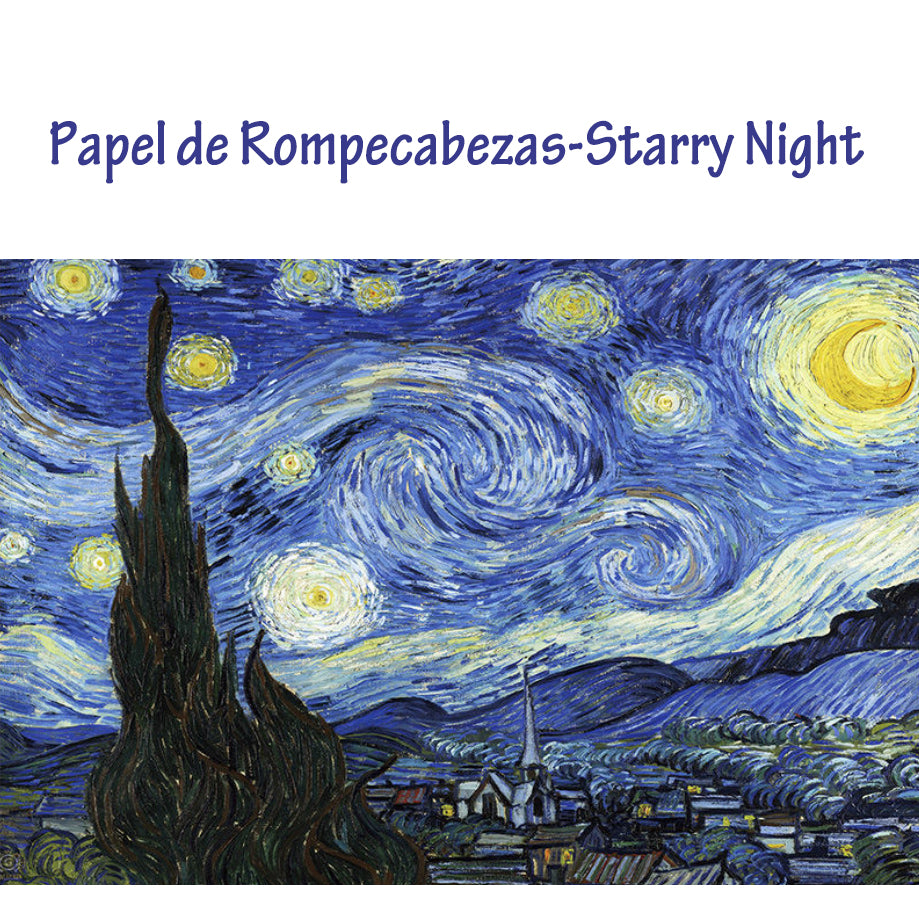 Korkpuzzles, Curious Sternennacht-Puzzle, Vincent-van-Gogh-Puzzle, 120-Teile-Puzzle