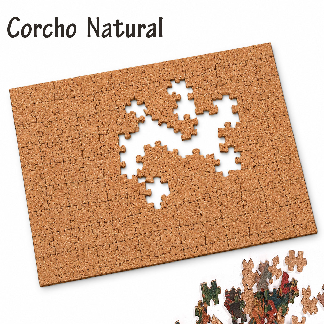 Naturkork-Puzzle mit 120 Teilen | Drei Eulen | ARTESOLO