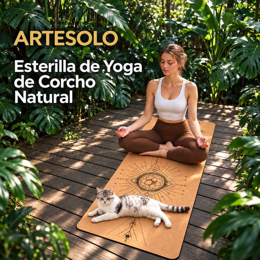 Tapis de yoga antidérapant, tapis de yoga en liège 004