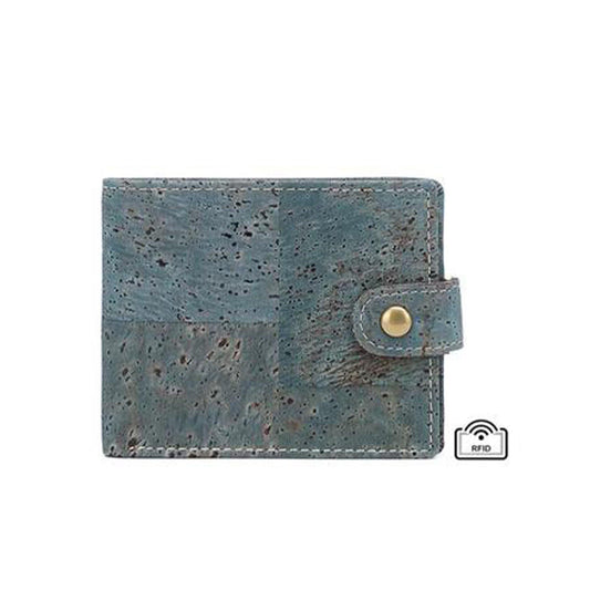Billetera de Corcho Color Azul - ARTE