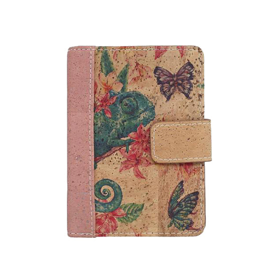 Women's cork wallet zipper Vegan wallet