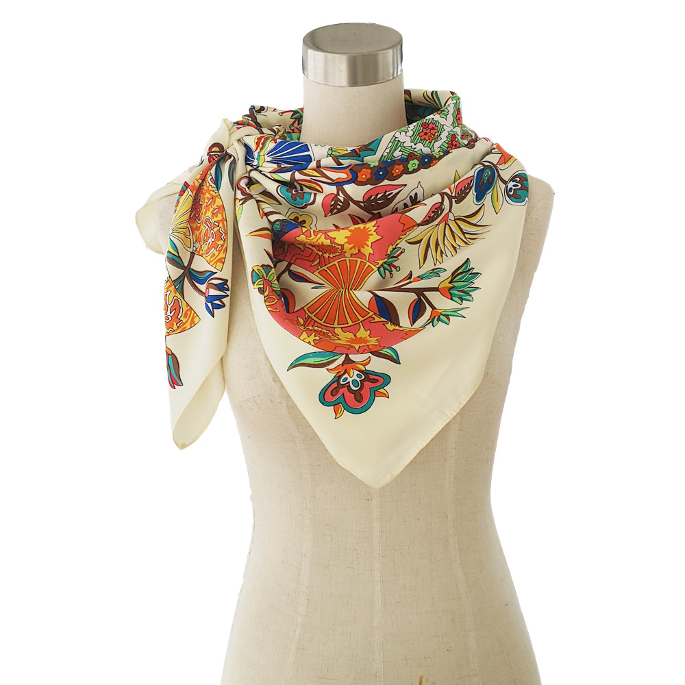 All-season scarf in luxurious blend of fabrics, fine art shawl and wrap