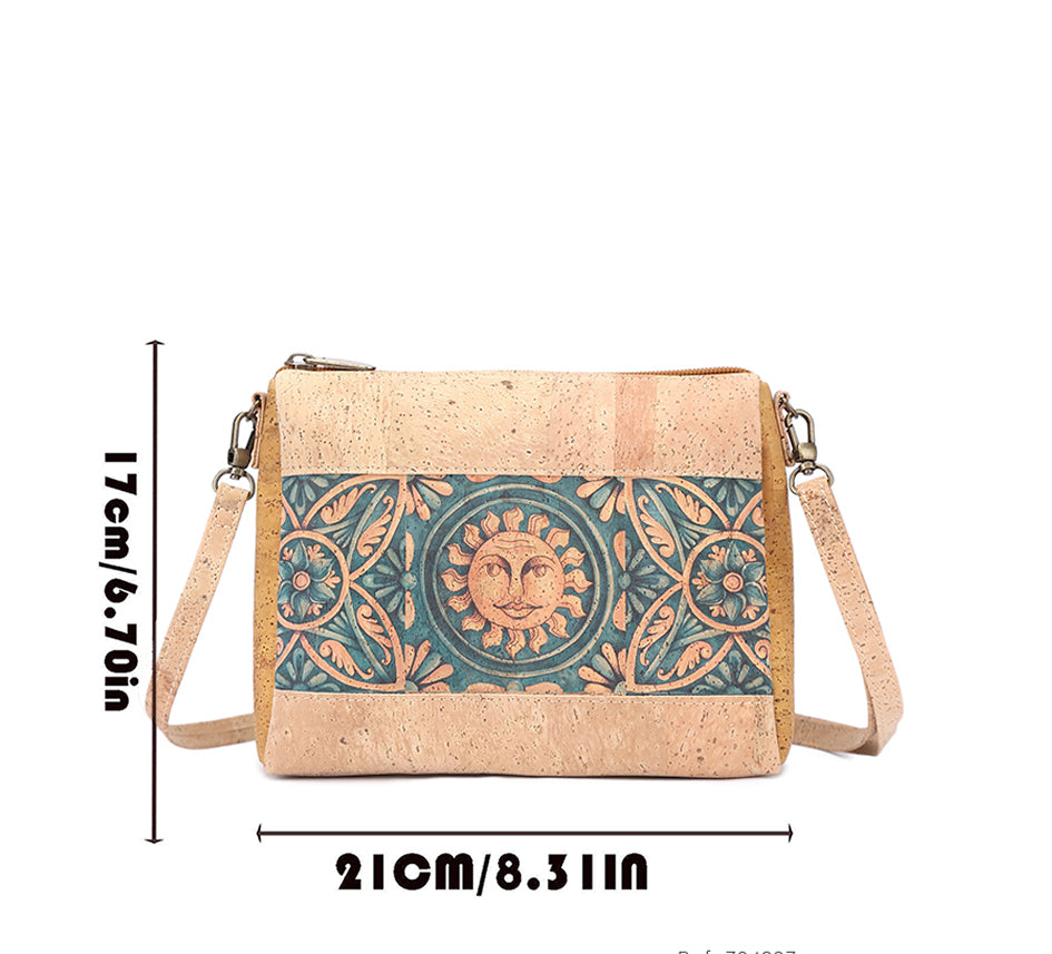 Bag made with Cork, Adjustable cross strap 704207 